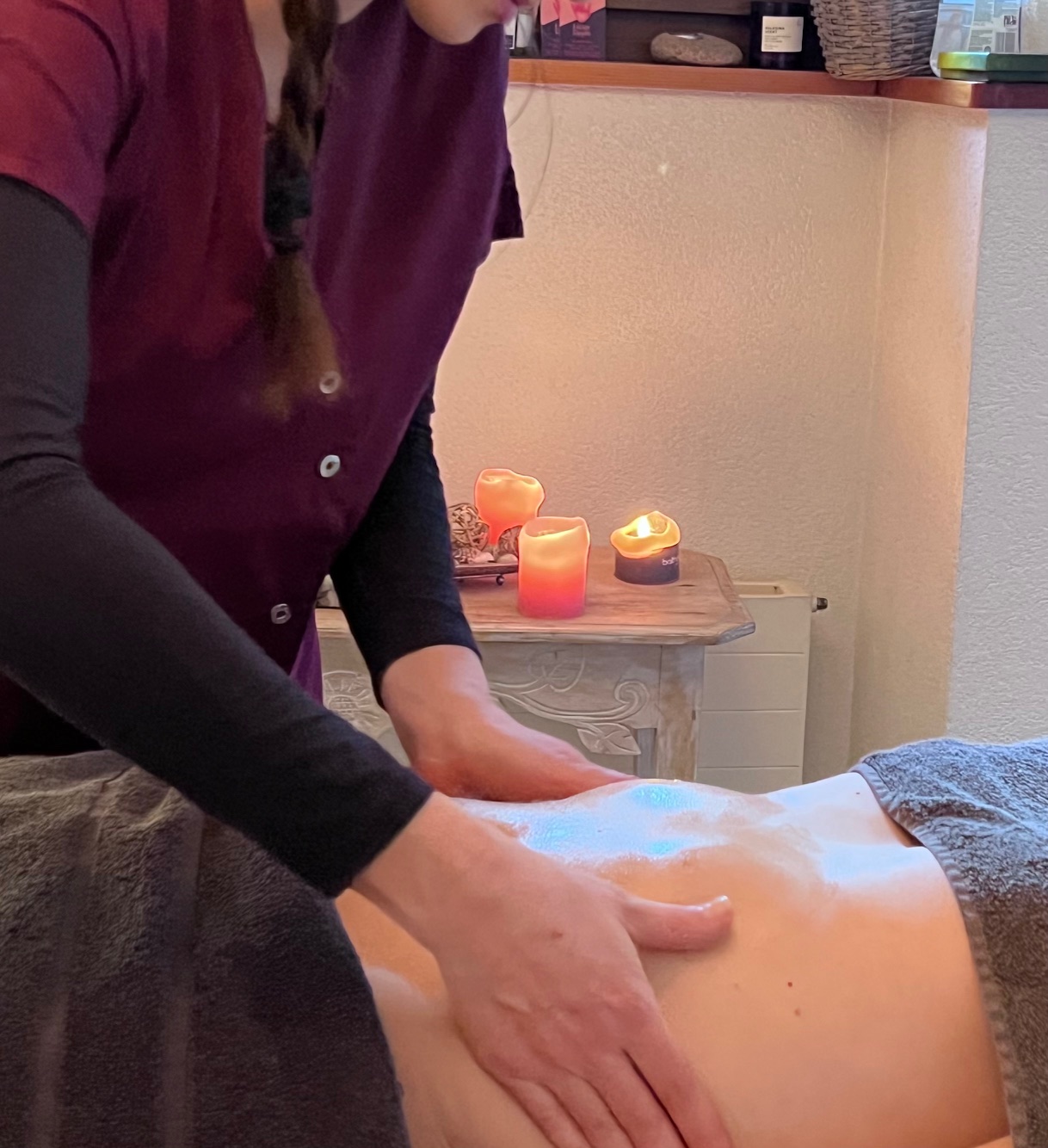 Massage du ventre classique relaxant